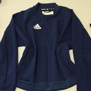 Adidas Blue Bomber Jacket Sporty Style